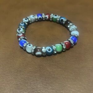 Evil eye stretchy bracelet from Greece